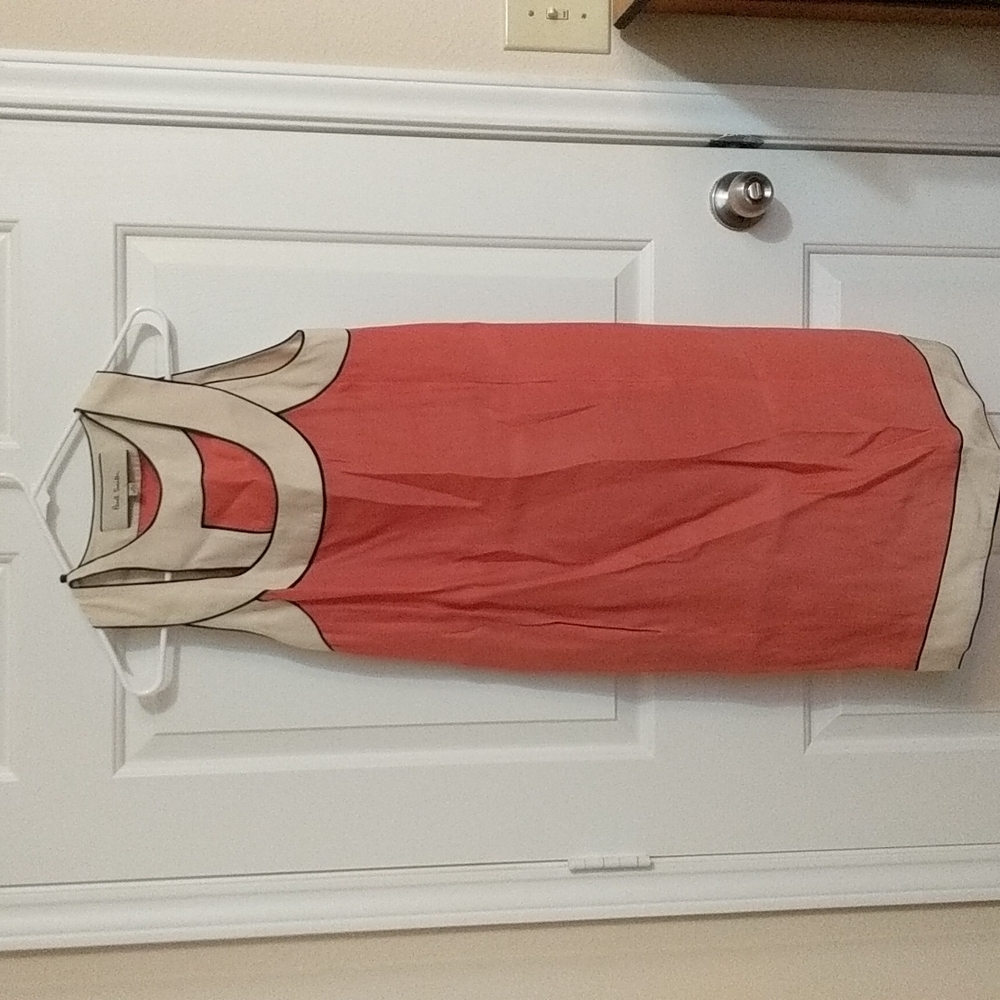 Paul Smith vintage style pink white dress 60s